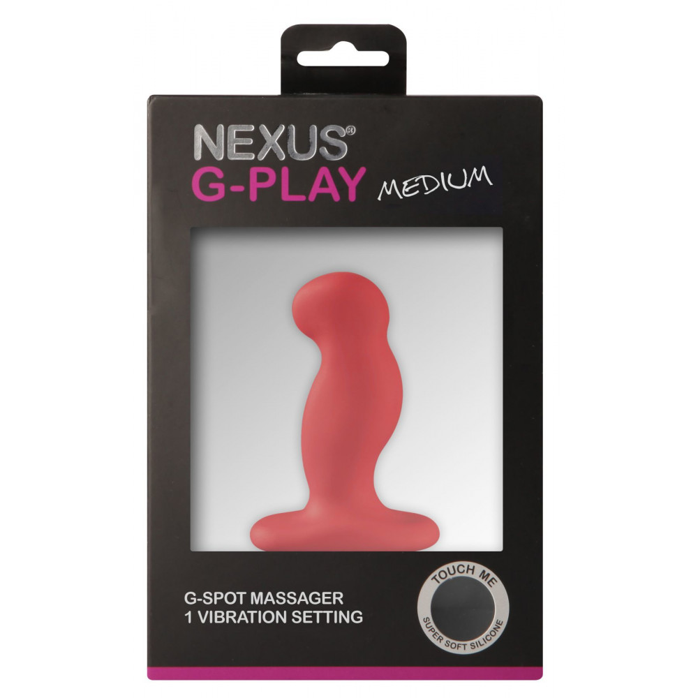 Массажёры простаты с вибрацией - Вибромассажер простаты Nexus G-Play Plus M Red, макс диаметр 3 см, перезаряжаемый 1