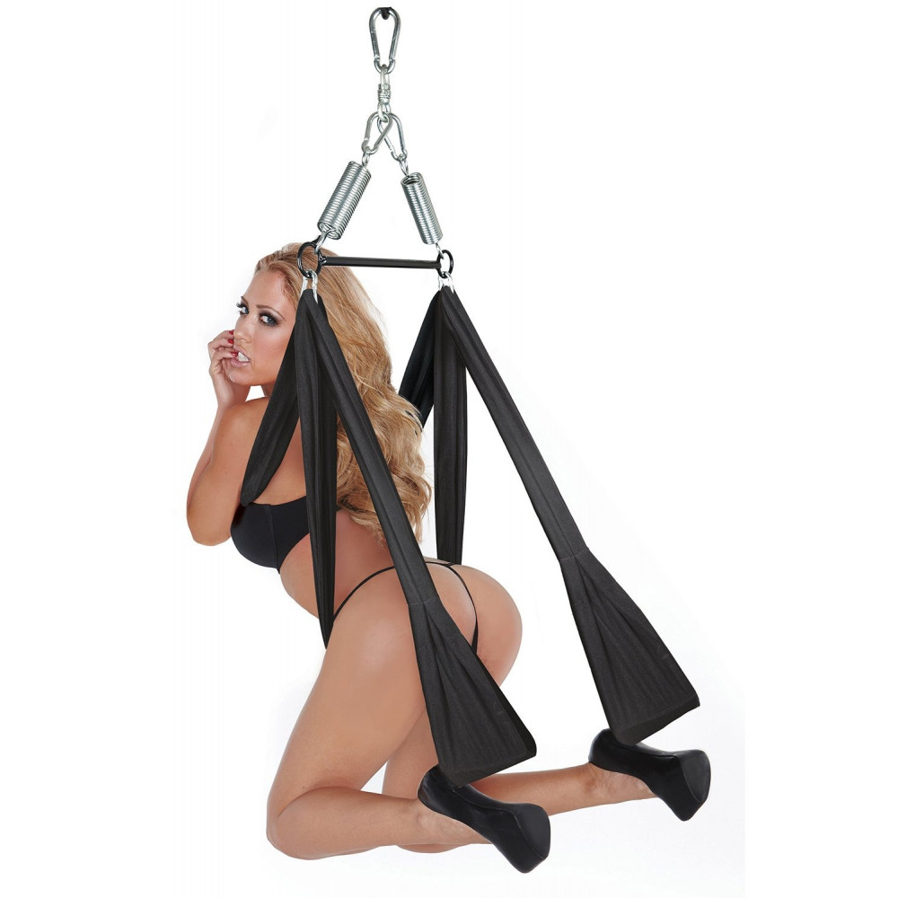 Різне - Гойдалки для сексу Whipsmart Yoga Pleasure Swing чорні 3