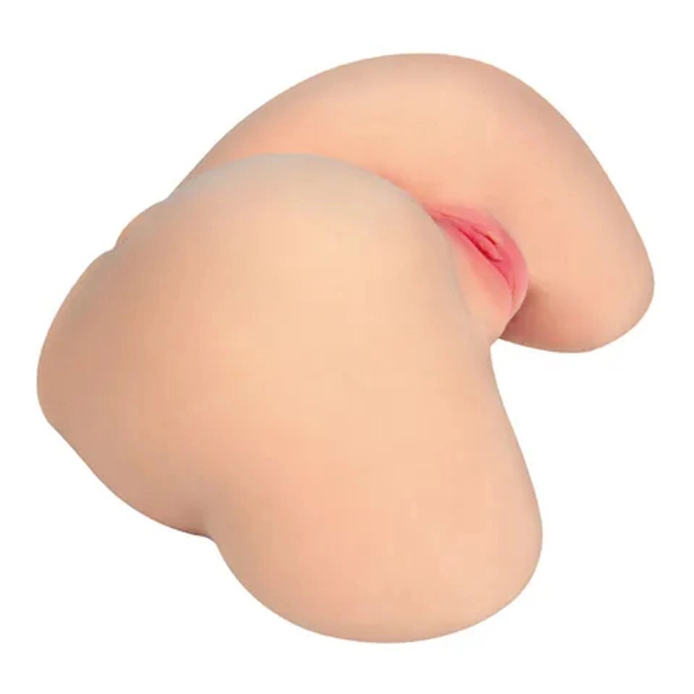 Секс игрушки - Мастурбатор полуторс анус+вагина с вибрацией двухслойный Kokos ADEL ONAHOLE 001 9