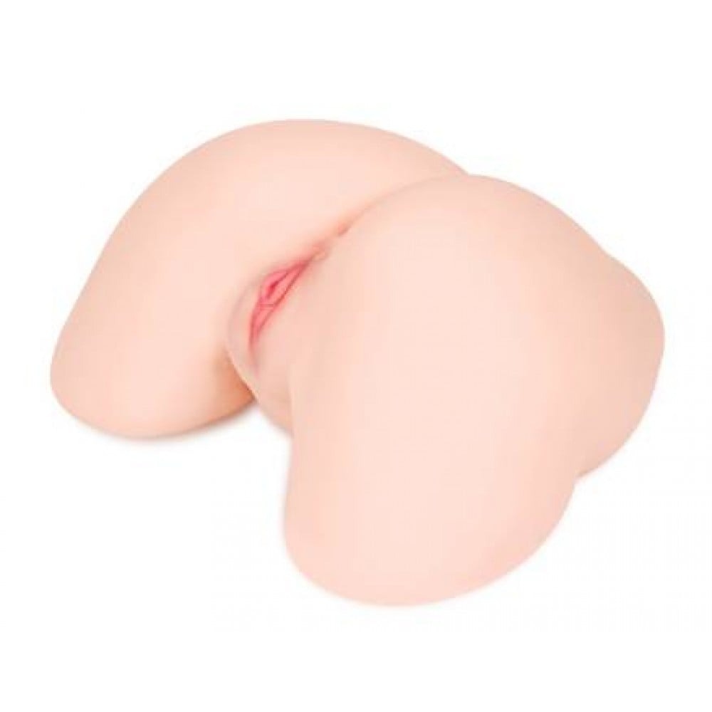 Секс игрушки - Мастурбатор полуторс анус+вагина с вибрацией двухслойный Kokos ADEL ONAHOLE 001 5