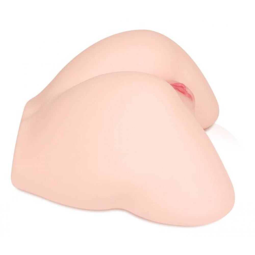 Секс игрушки - Мастурбатор полуторс анус+вагина с вибрацией двухслойный Kokos ADEL ONAHOLE 001 6