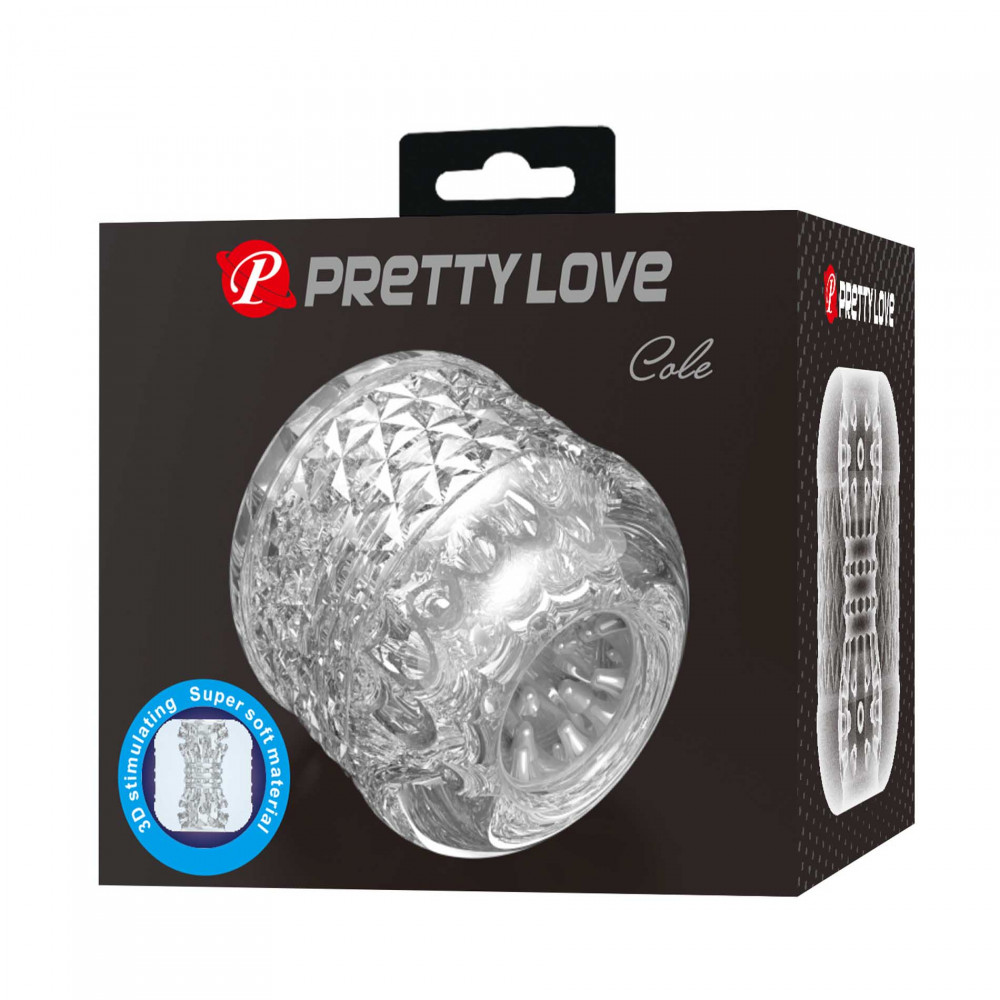 Різне - Мастурбатор Pretty Love - Cole Transparent, BM-009253MN-3 7