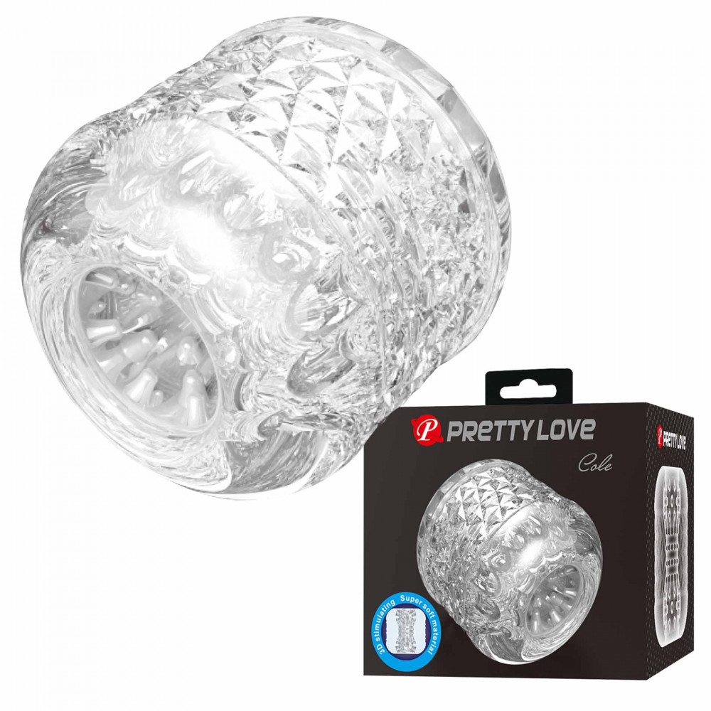 Різне - Мастурбатор Pretty Love - Cole Transparent, BM-009253MN-3