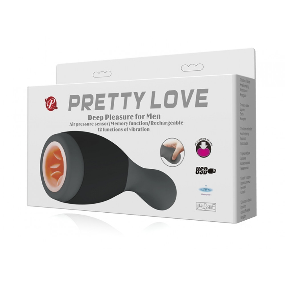 Різне - Мастурбатор із вібрацією Pretty Love - Deep Pleasure for Men, BM-00900T43 8