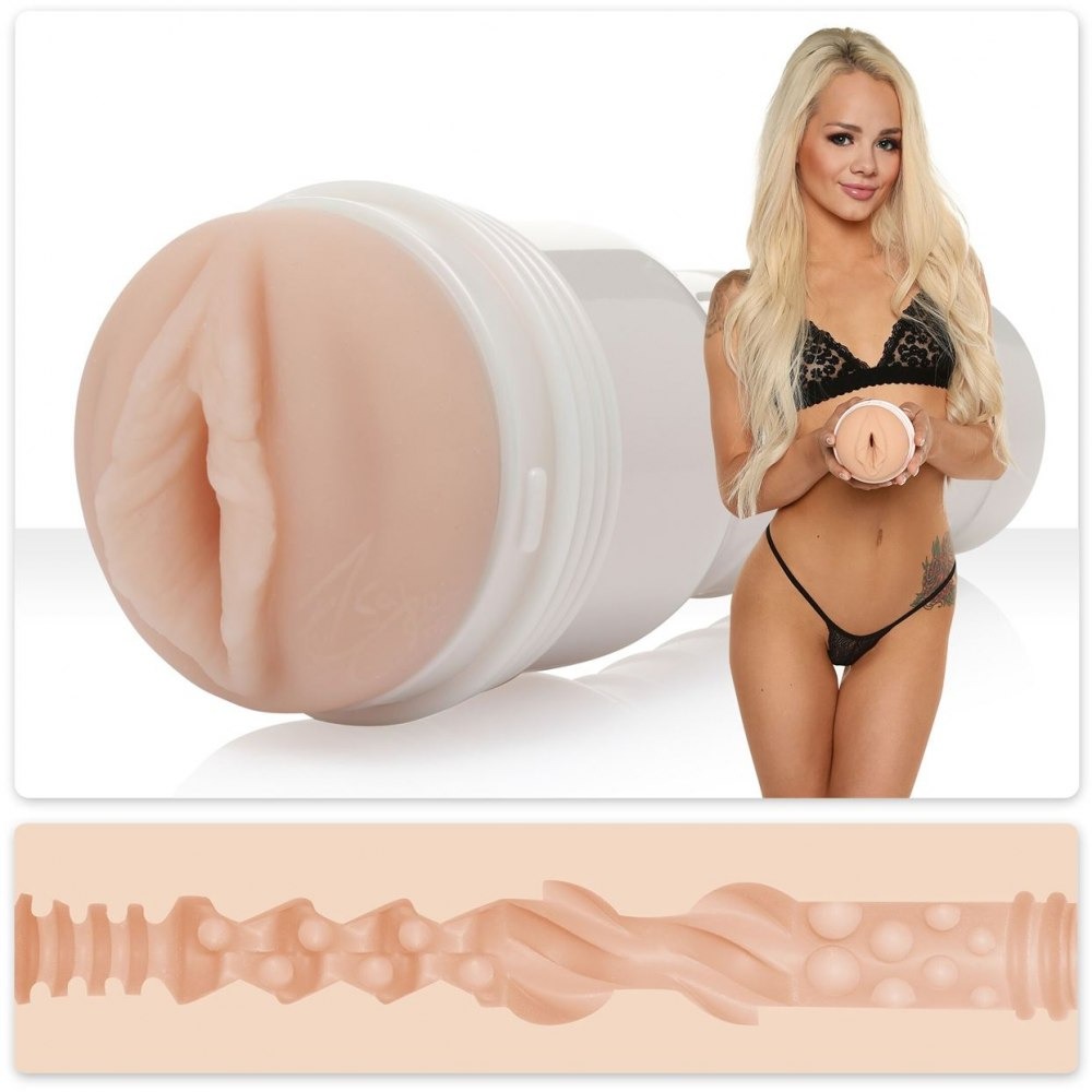 Секс игрушки - Мастурбатор вагина в колбе, из киберкожи, Fleshlight Girls ELSA JEAN TASTY, телесный