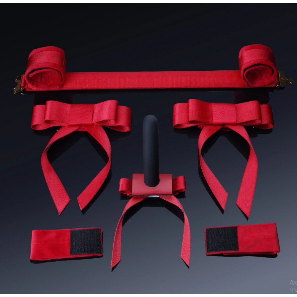 Різне - Монтажний аксесуар UPKO для фалоімітатора на розпірну планку, червоний 3