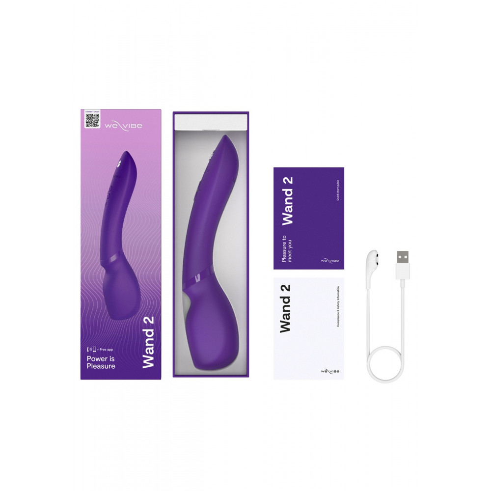 Разное - Смарт-Микрофон вибромассажер We-Vibe Wand 2, фиолетовый 8