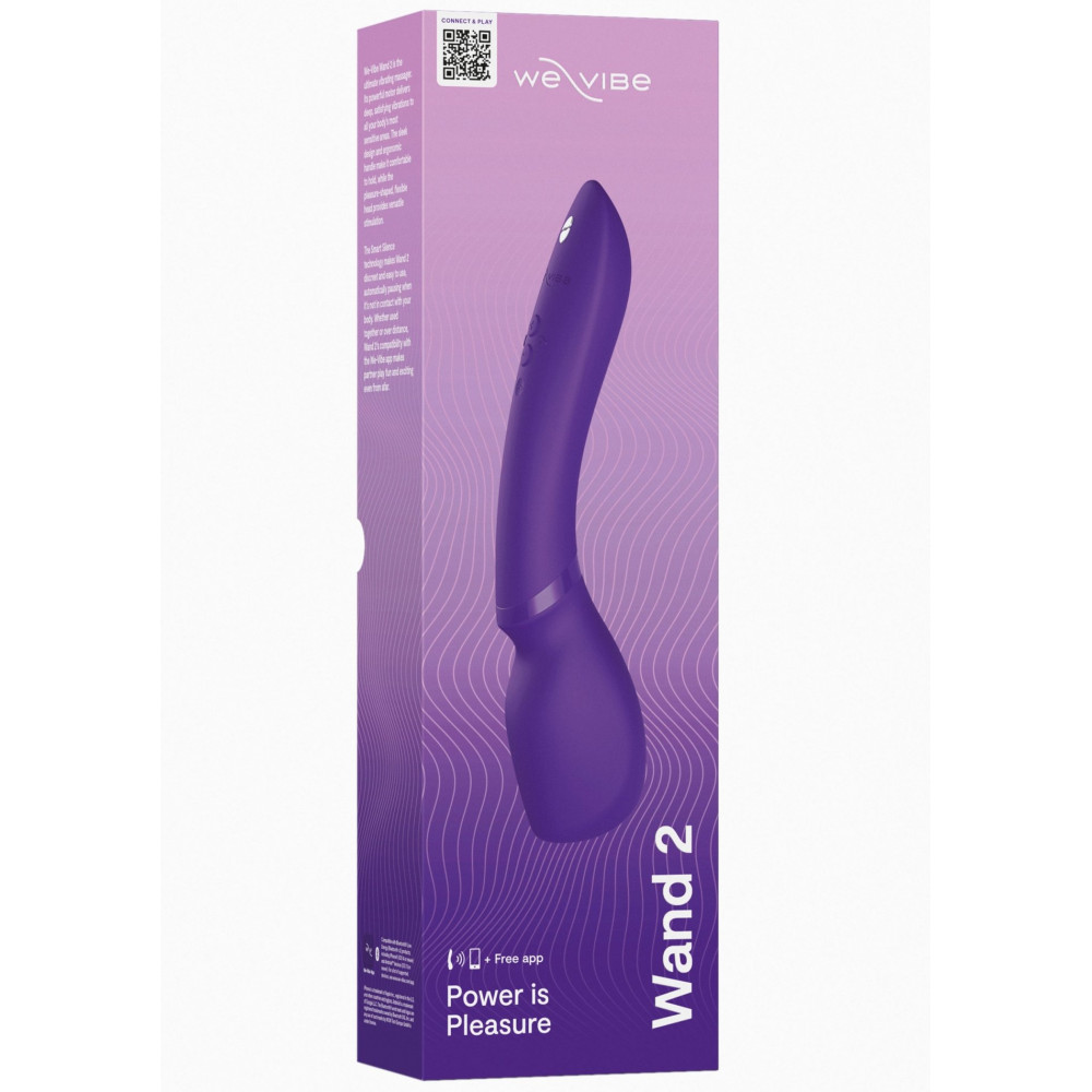 Разное - Смарт-Микрофон вибромассажер We-Vibe Wand 2, фиолетовый 9