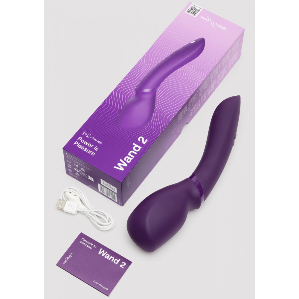 Разное - Смарт-Микрофон вибромассажер We-Vibe Wand 2, фиолетовый 7