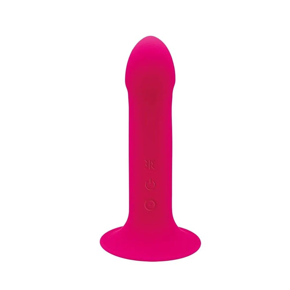 Фаллоимитаторы с вибрацией - Дилдо с вибрацией Adrien Lastic Hitsens 2 Pink, отлично для страпона, макс диаметр 4см, длина 17,2см