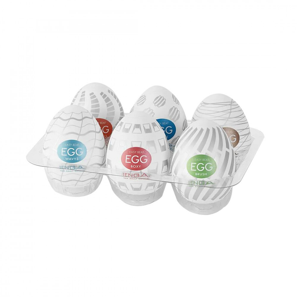 Мастурбатор - Набор мастурбаторов-яиц Tenga Egg New Standard Pack (6 яиц)