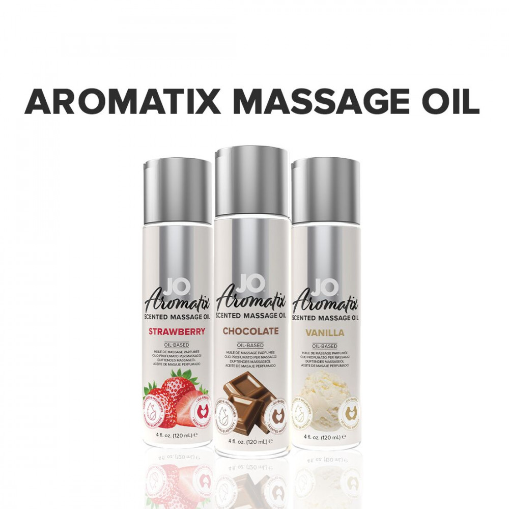 Массажные масла - Натуральное массажное масло System JO Aromatix — Massage Oil — Chocolate 120 мл 1