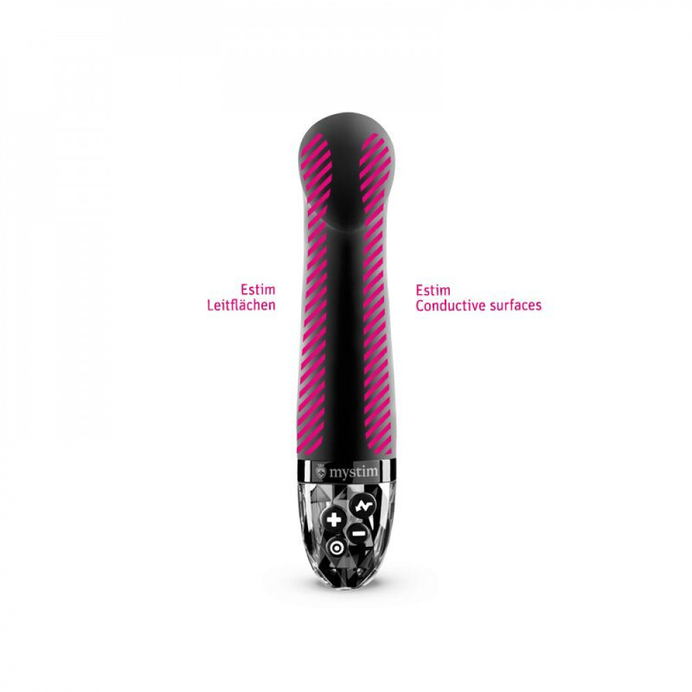 Різне - Вібратор для точки G з електростимуляцією Mystim Right on Ron Black Edition 3