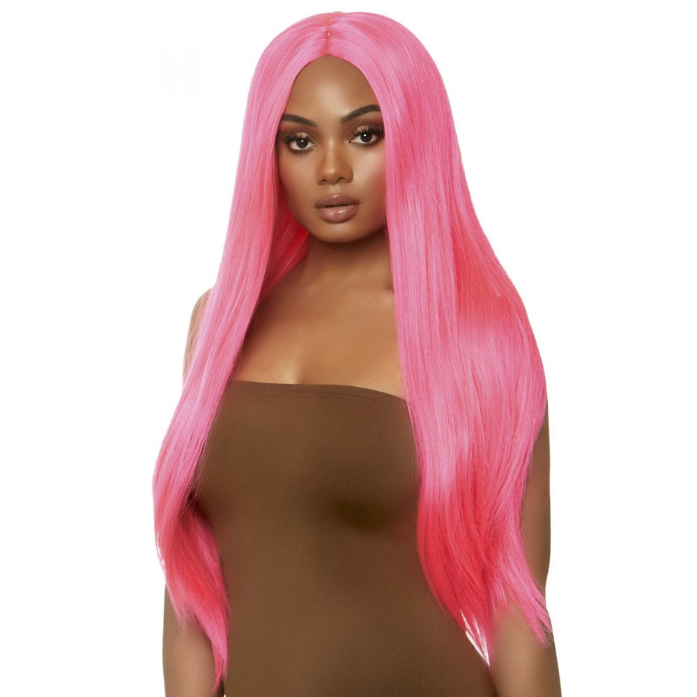 Аксессуары для эротического образа - Парик Leg Avenue 33″ Long straight center part wig neon pink
