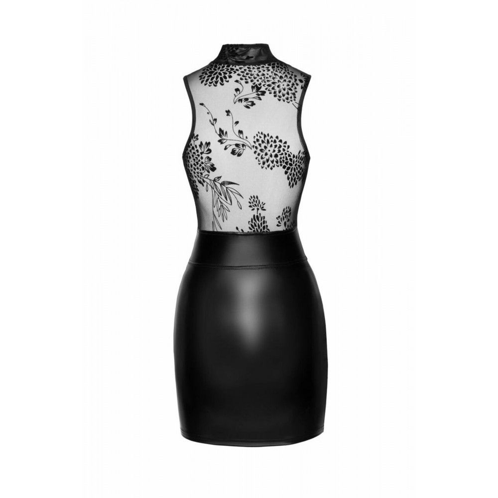 Сексуальные платья - Платье Noir Handmade F241 Short dress with powerwetlook skirt and tulle top - 3XL 5