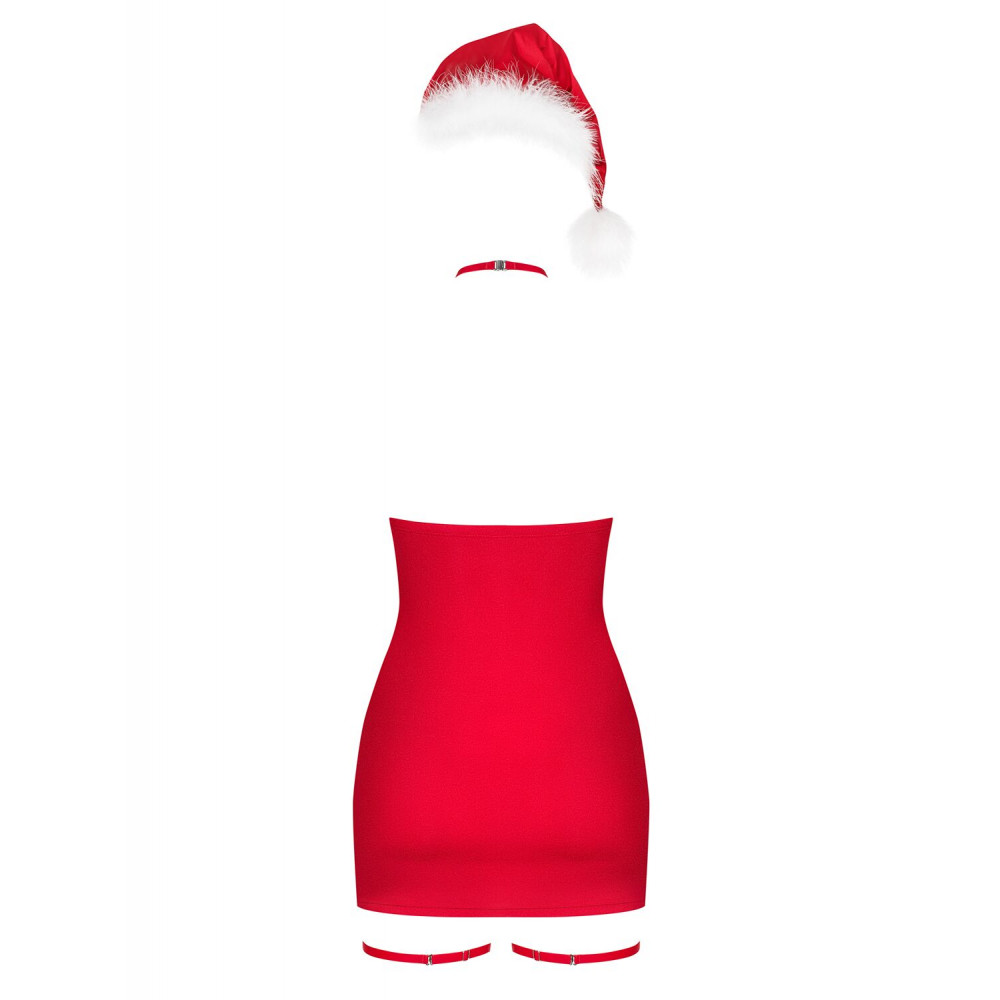 Эротические пеньюары и сорочки - Сорочка Obsessive Kissmas chemise red 2XL/3XL 3