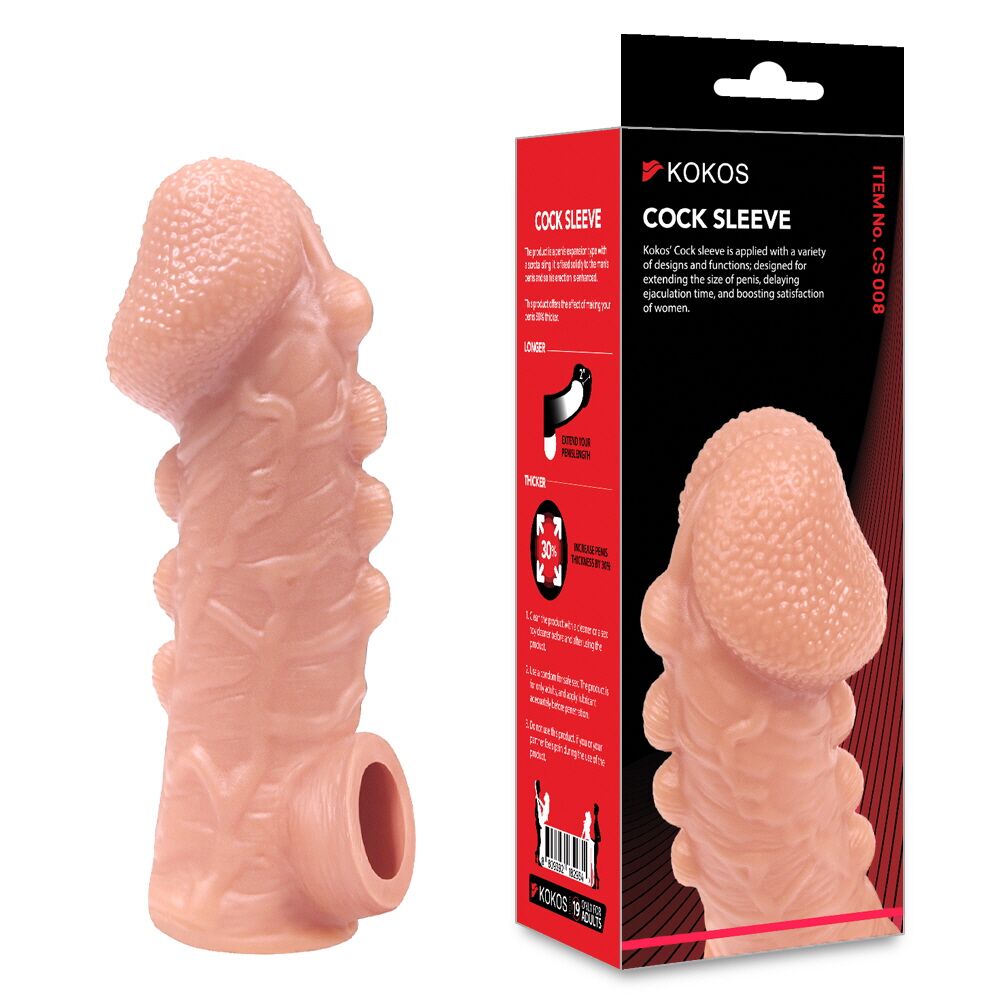 Эрекционные кольца без вибрации - Насадка на член Kokos Cock Sleeve CS 008 M 2