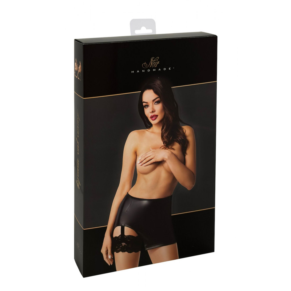 Різне - Спідниця Noir Handmade F345 Powerwetlook skirt with garter - S 6