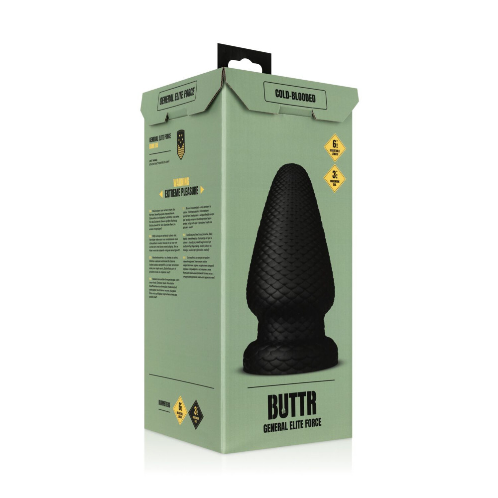 Анальные игрушки - Анальная пробка BUTTR - Cold Blooded Scaled Butt Plug 6