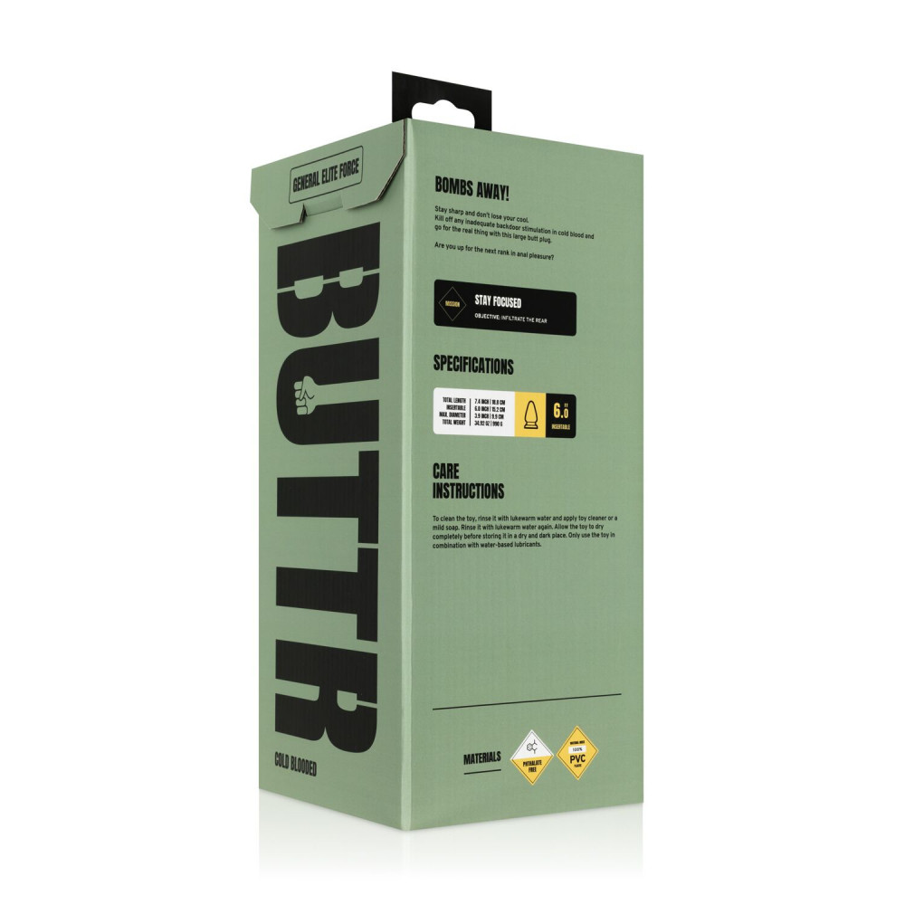 Анальные игрушки - Анальная пробка BUTTR - Cold Blooded Scaled Butt Plug 7