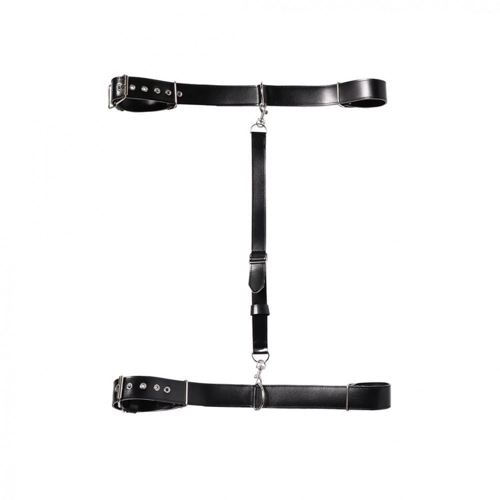 Наручники и ограничения - Бондажный набор Art of Sex - Michelle черный, экокожа 1