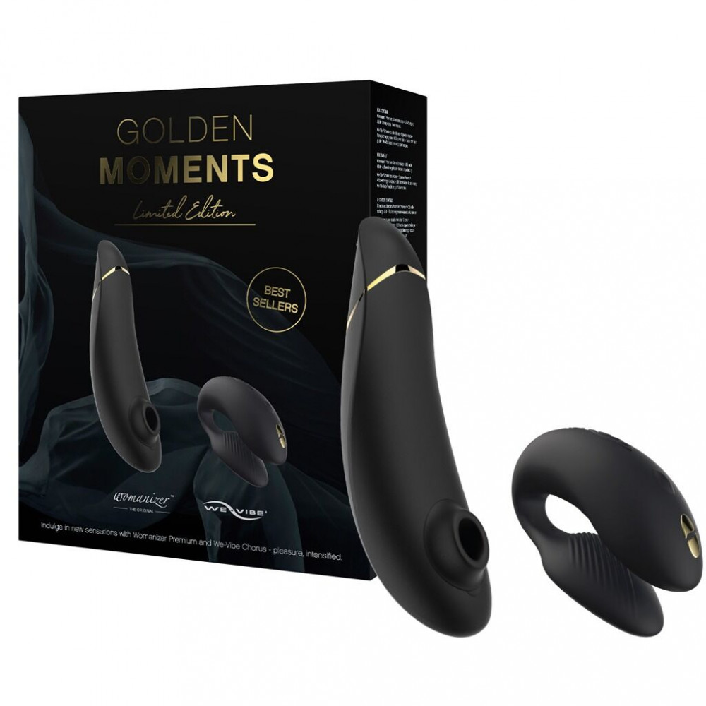 Разное - Премиальный подарочный набор Golden Moments: Womanizer Premium и We-Vibe Chorus Black