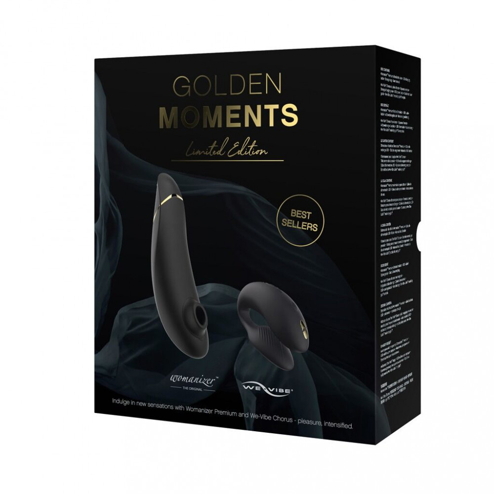Разное - Премиальный подарочный набор Golden Moments: Womanizer Premium и We-Vibe Chorus Black 5