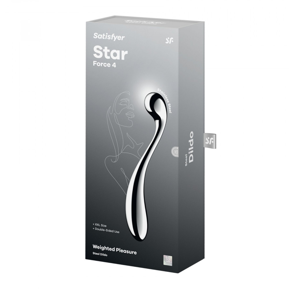 Фалоімітатор - Металевий дилдо Satisfyer Star Force 4 4