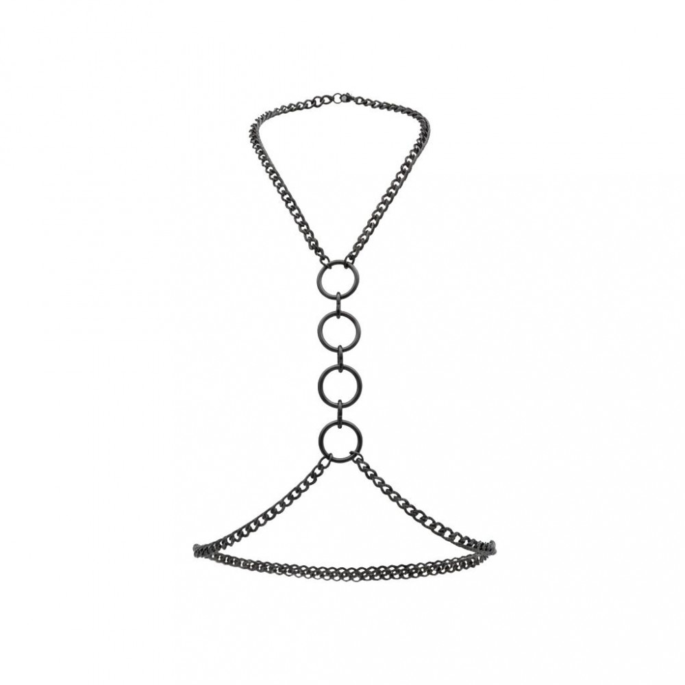  - Металева портупея Art of Sex - Mango, колір чорний, XS-2XL