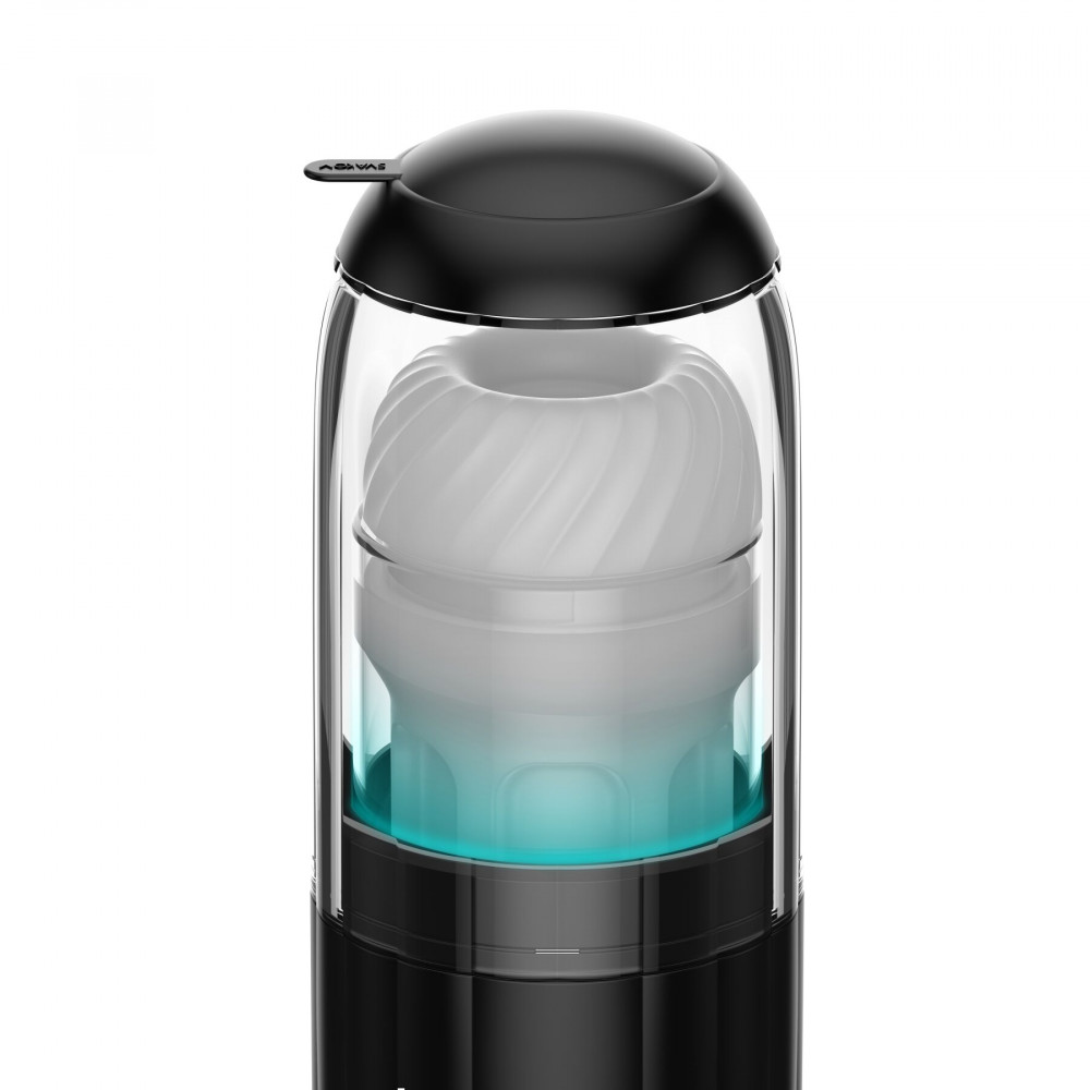 Мастурбаторы с вибрацией - Смарт-мастурбатор Kaotik Labs The Shockwave, режим edging, имитация фрикций 16