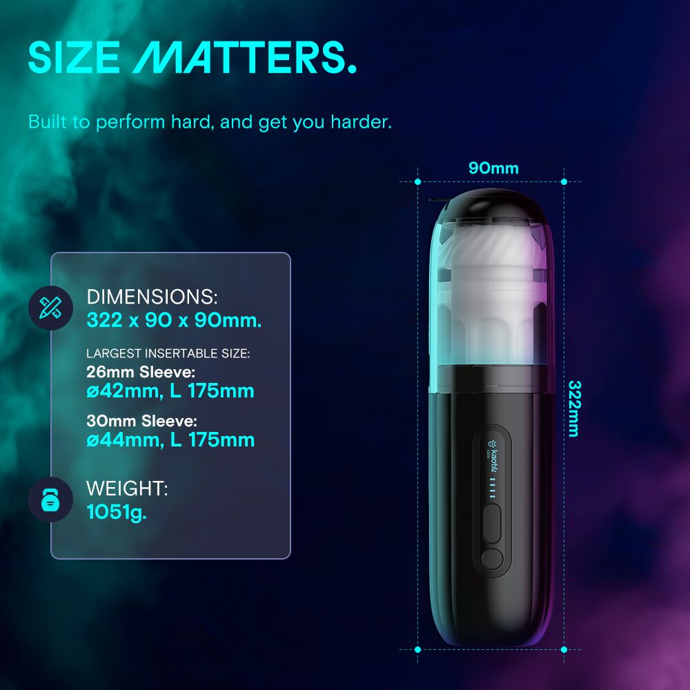 Мастурбаторы с вибрацией - Смарт-мастурбатор Kaotik Labs The Shockwave, режим edging, имитация фрикций 12