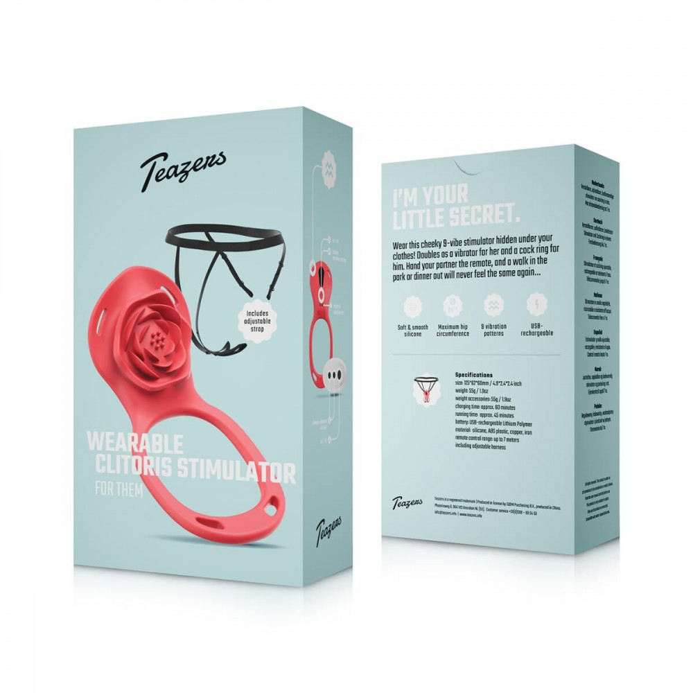 Іграшки для пар - Вібратор у трусики Teazers Wearable Clitoral Stimulator 6
