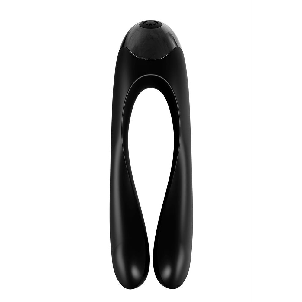 Разное - Универсальный мини вибратор на палец Satisfyer Candy Cane черный 4