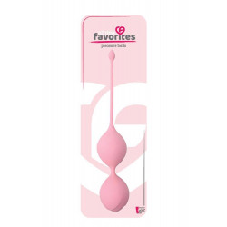 Вагинальные шарики DreamToys ALL TIME FAVORITES 60 гр. со смещенным центром тяжести, розовые