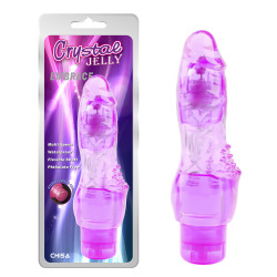 Вибратор Chisa Crystal Jelly Embrace с рельефом в области клитора для дополнительной стимуляции
