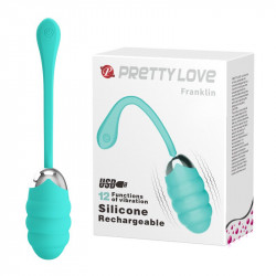 Виброяйцо с рельефным дизайном PrettyLove " Franklin " BI-014656