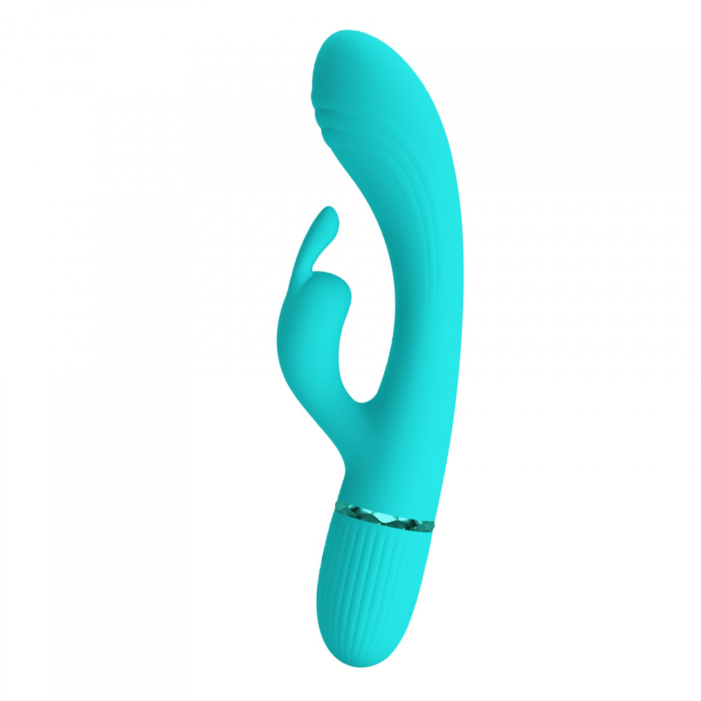 Вибратор-кролик - Вибратор-кролик Pretty Love Scocco, голубой, 20 х 3.6 см 3