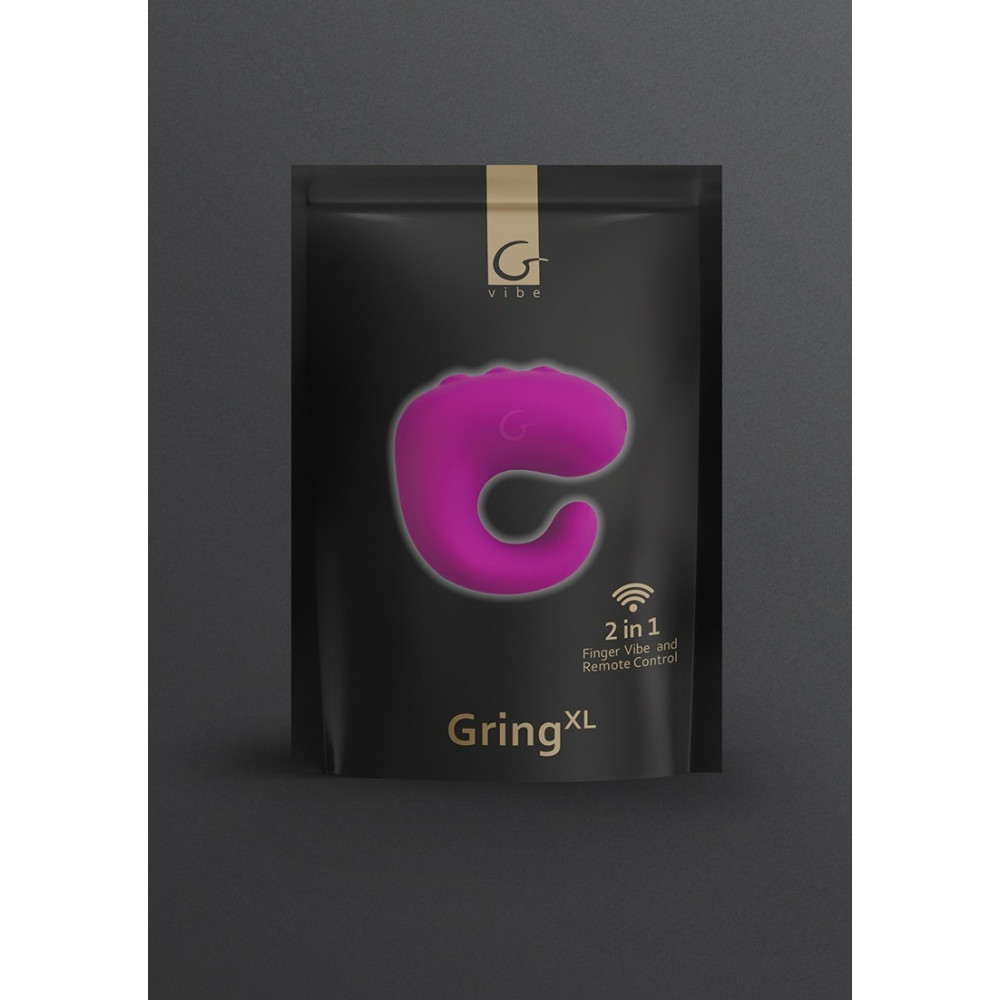 Різне - Вібратор на пальці GVIBE GringXL Sweet Raspberry, малиновий 8