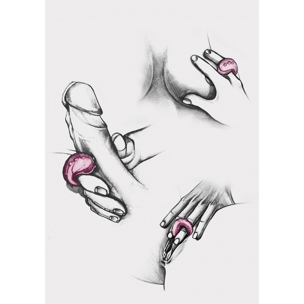 Різне - Вібратор на пальці GVIBE GringXL Sweet Raspberry, малиновий 6