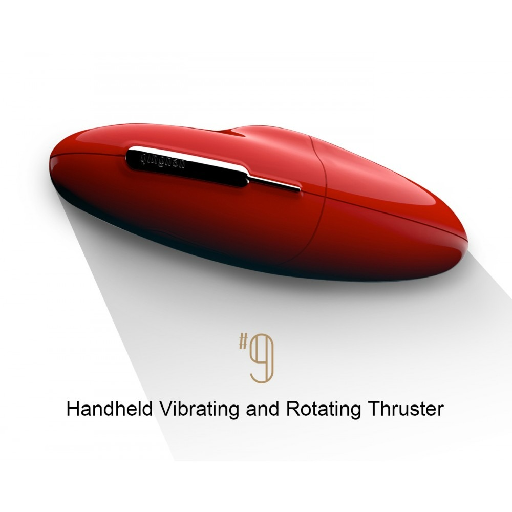 Різне - Вібратор трансформер з обертанням, фрикціями та підігрівом Qingnan No.9, червоний 9