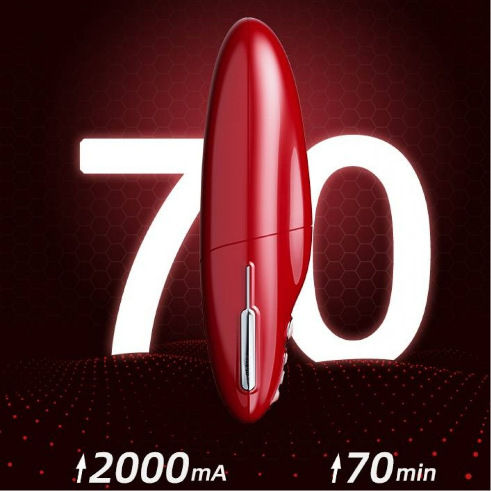 Різне - Вібратор трансформер з обертанням, фрикціями та підігрівом Qingnan No.9, червоний 8