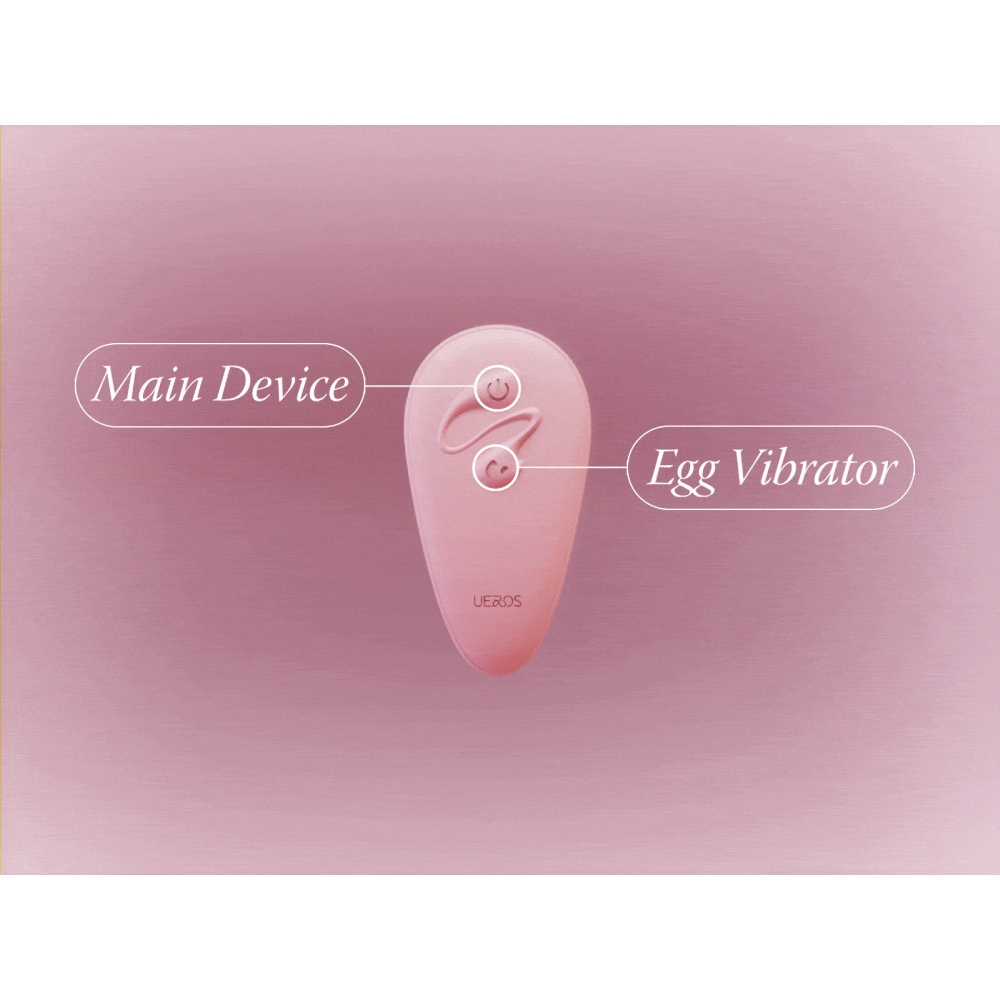 Вібропулі та міні-вібратори - Вібратор-трусики з пультом UPKO UEROS зі знімним віброяйцем, рожевий 12