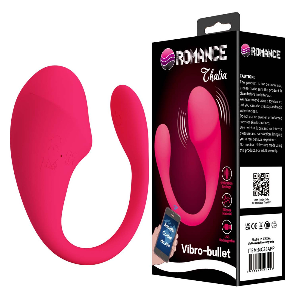  - Виброяйцо управляемое смартфоном Romance - Thalia App Control Bullet Vibrator, MC38APP