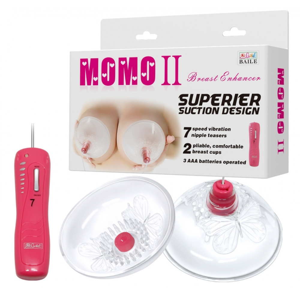 Вибратор - Вибромассажер для груди BAILE - MOMO II Superier suction design, BI-014070-1