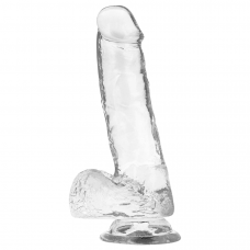 Прозорий фалоімітатор з мошонкою, 13 х 3,8 см XRAY (Іспанія)