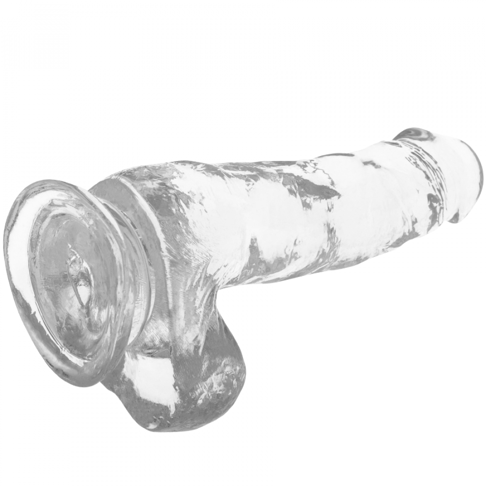 Фаллоимитатор - Прозрачный фаллоимитатор с мошонкой, 13 х 3,8 см XRAY (Испания) 2