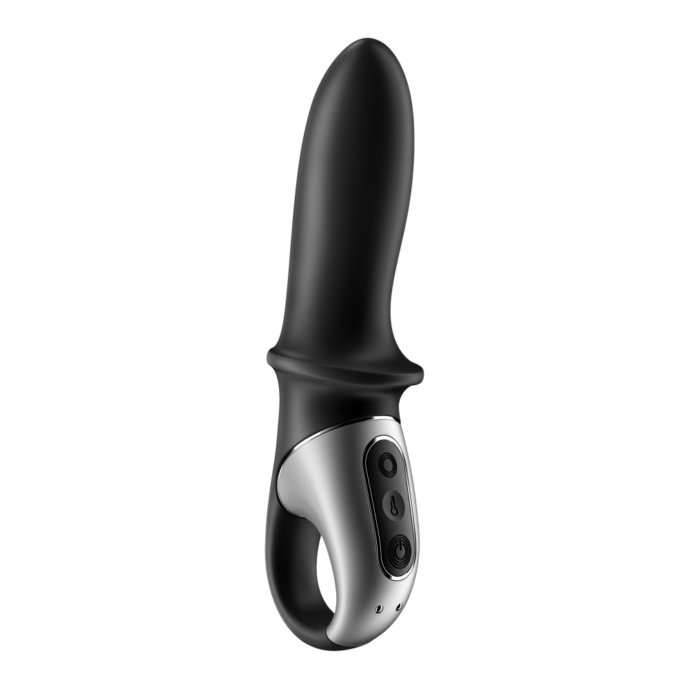 Анальные игрушки - Анальный смарт вибратор с подогревом Hot Passion цвет: черный Satisfyer (Германия) 4