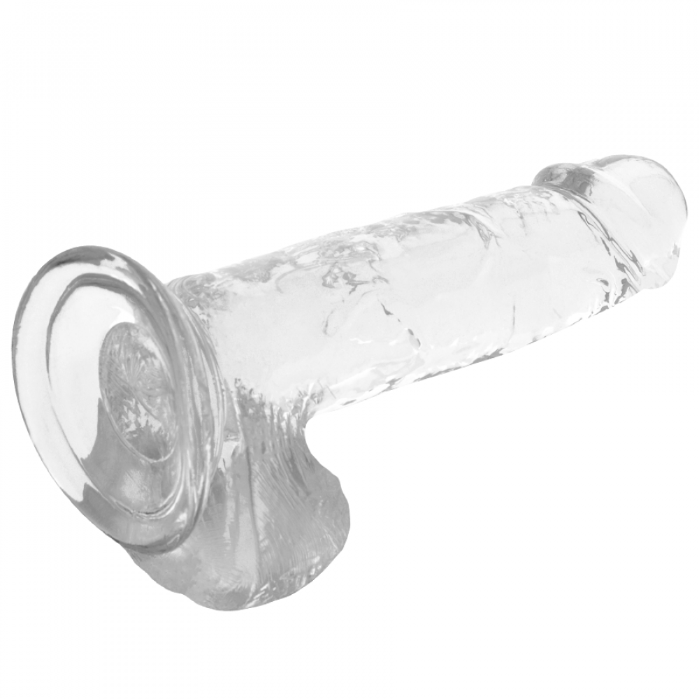 Фаллоимитатор - Прозрачный фаллоимитатор с мошонкой, 15 х 4,5 см XRAY (Испания) 3