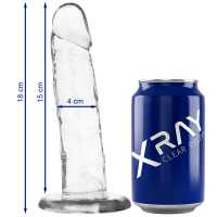 Прозрачный фаллоимитатор 15 х 4 см XRAY (Испания)