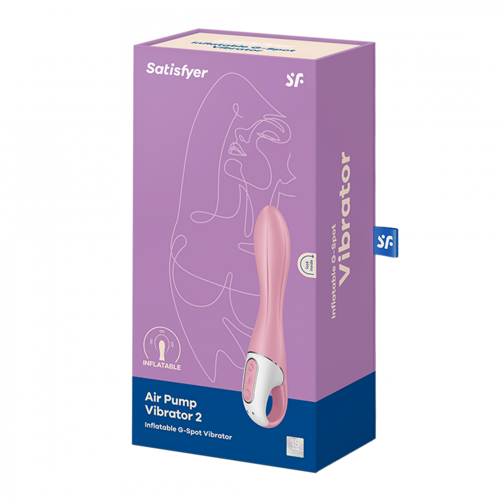 Вибратор - Вибратор для зоны G Air Pump Vibrator 2 цвет: розовый Satisfyer (Германия) 1